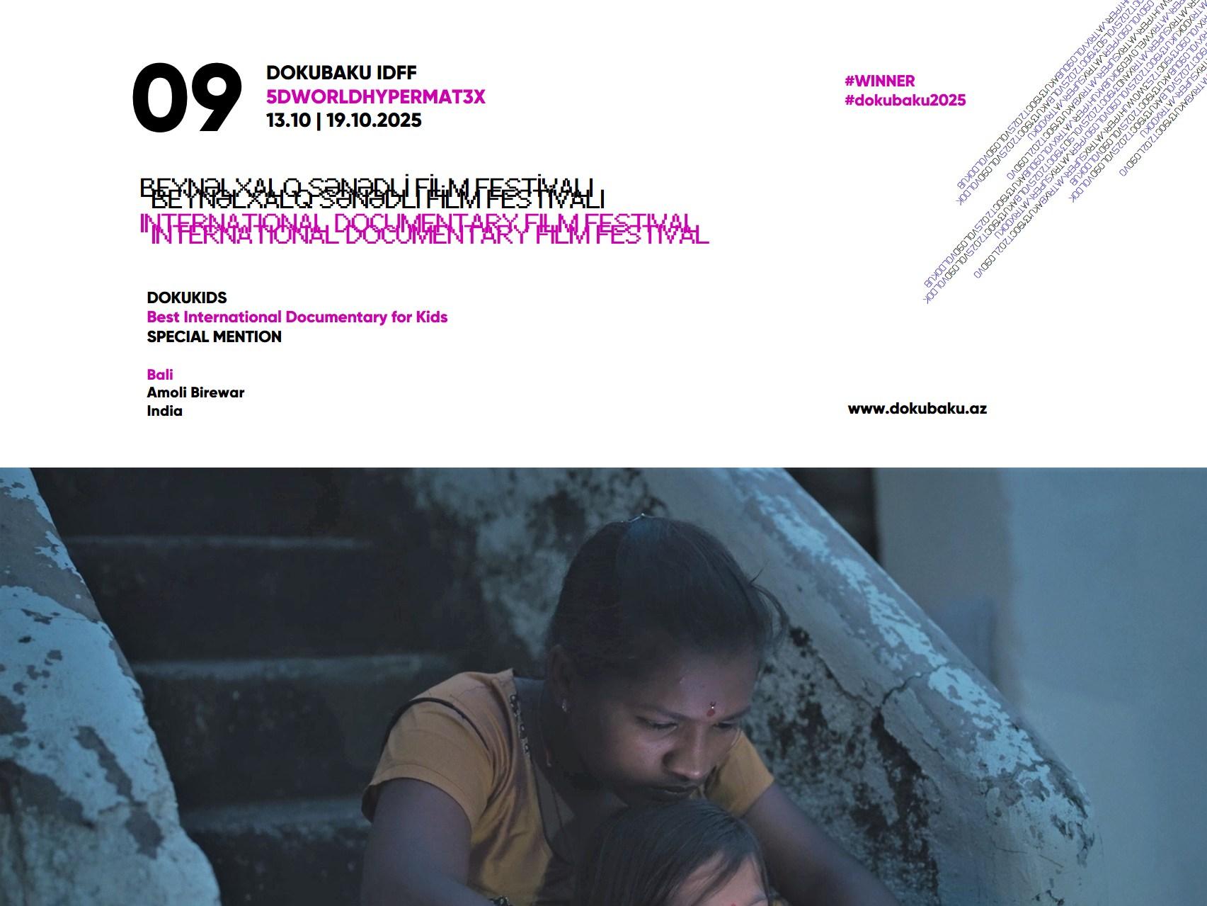 IX DOKUBAKU BEYNƏLXALQ SƏNƏDLİ FİLM FESTİVALININ QALİBLƏRİ ELAN OLUNUB