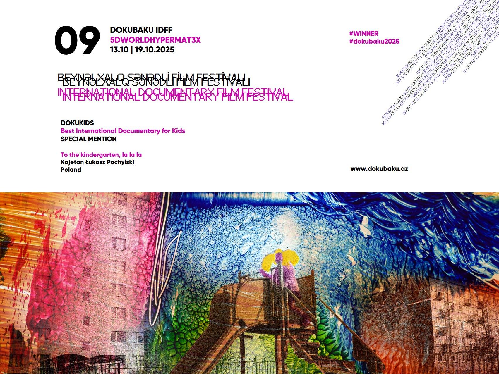 IX DOKUBAKU BEYNƏLXALQ SƏNƏDLİ FİLM FESTİVALININ QALİBLƏRİ ELAN OLUNUB