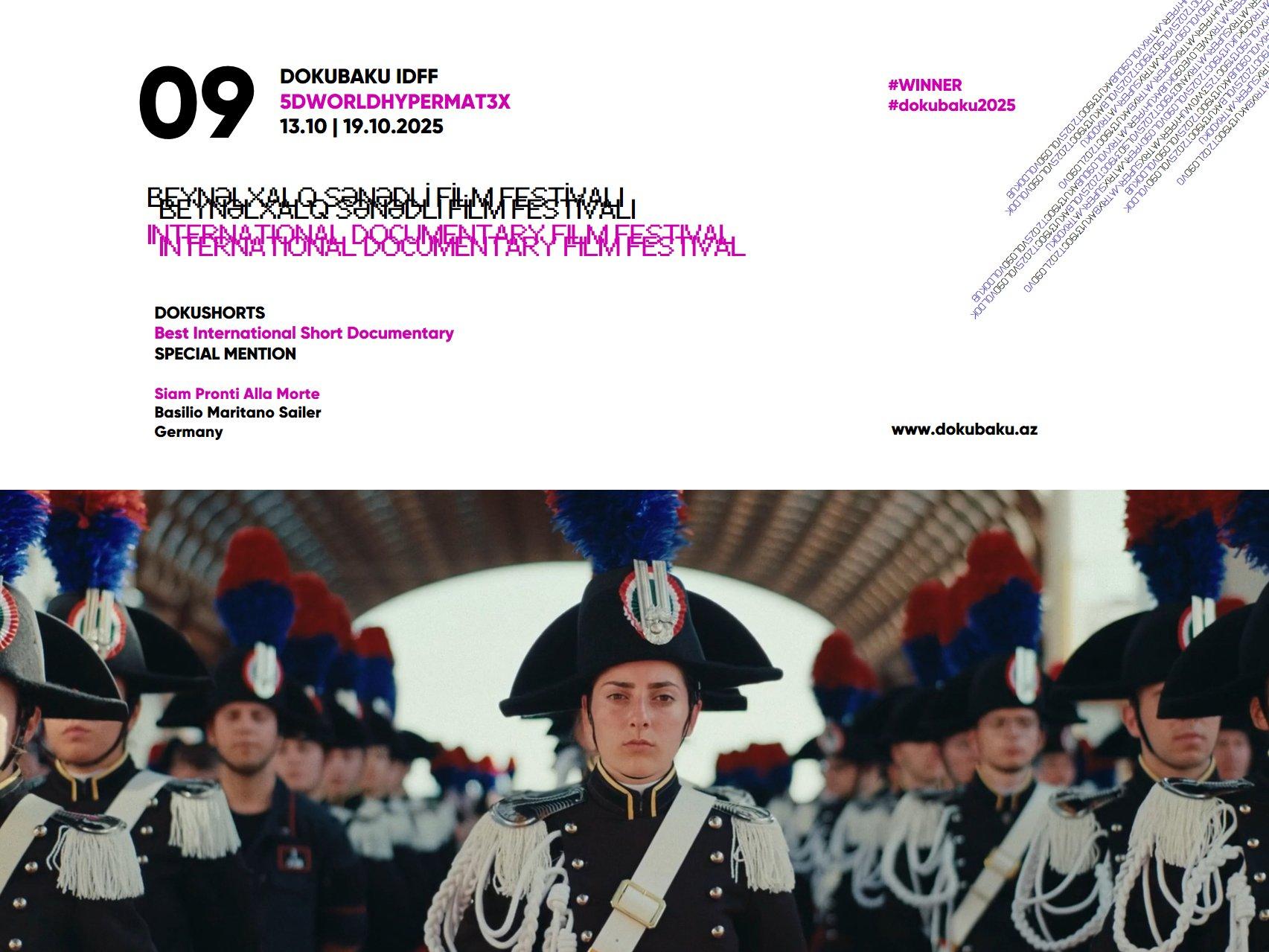 IX DOKUBAKU BEYNƏLXALQ SƏNƏDLİ FİLM FESTİVALININ QALİBLƏRİ ELAN OLUNUB