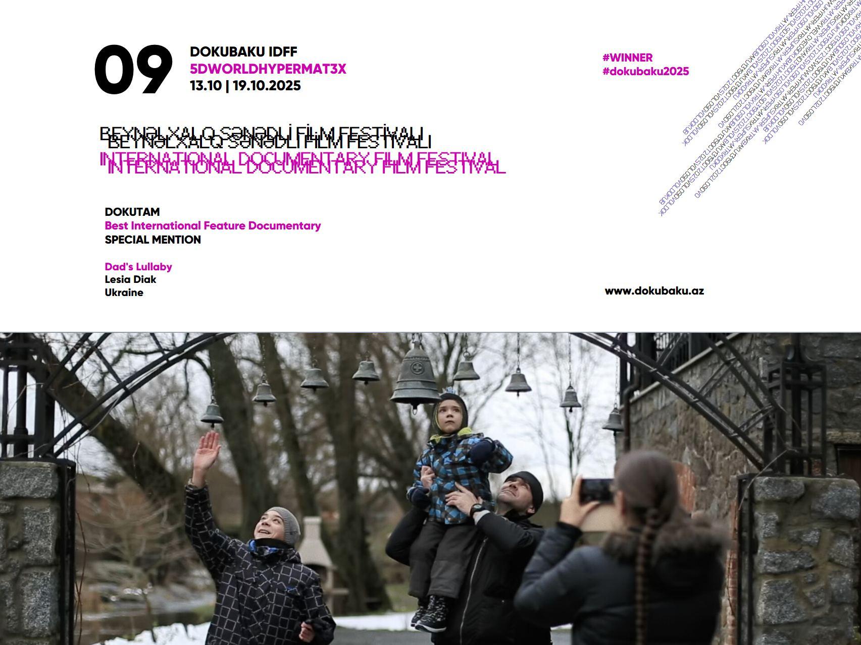 IX DOKUBAKU BEYNƏLXALQ SƏNƏDLİ FİLM FESTİVALININ QALİBLƏRİ ELAN OLUNUB