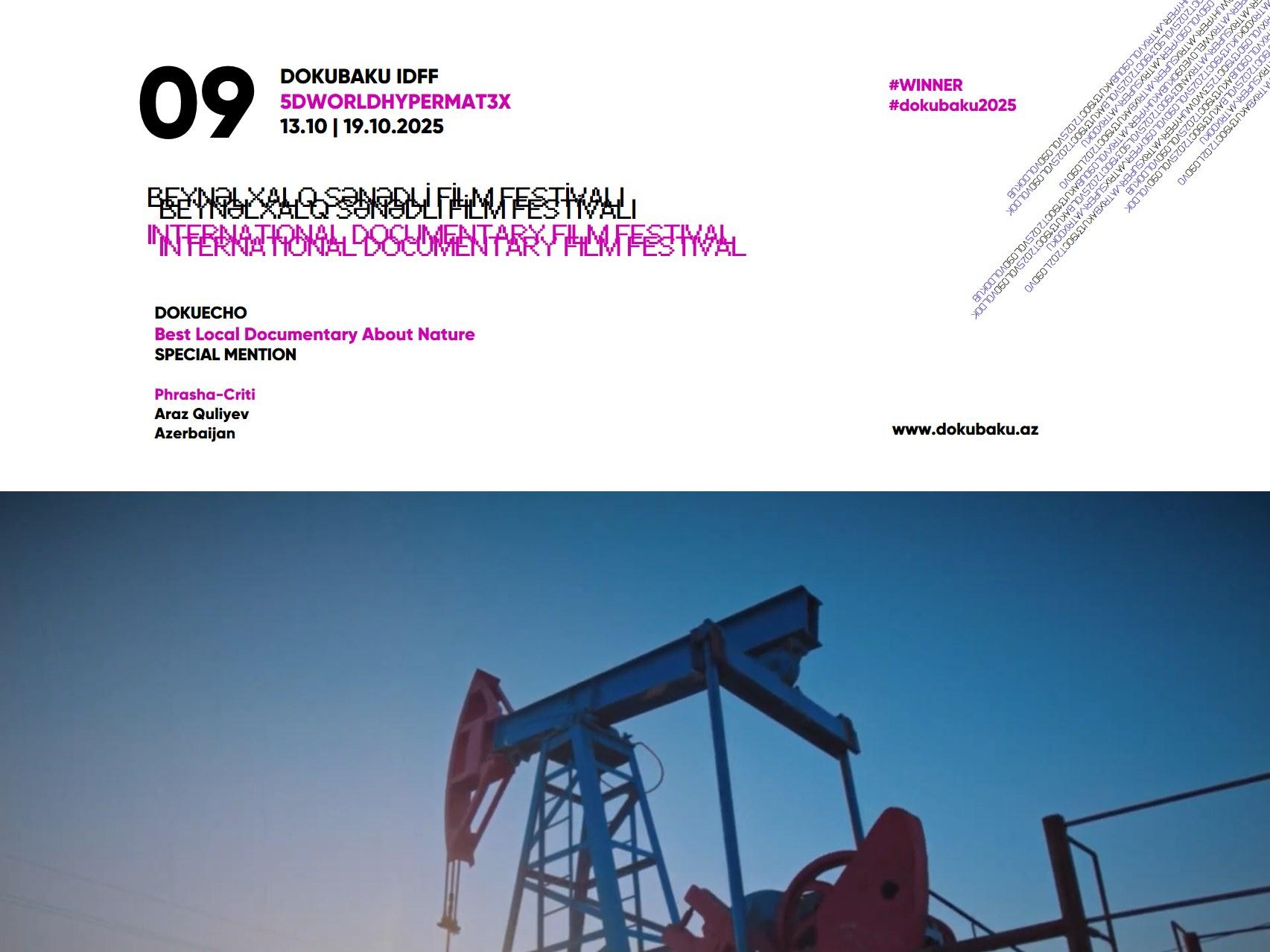 IX DOKUBAKU BEYNƏLXALQ SƏNƏDLİ FİLM FESTİVALININ QALİBLƏRİ ELAN OLUNUB