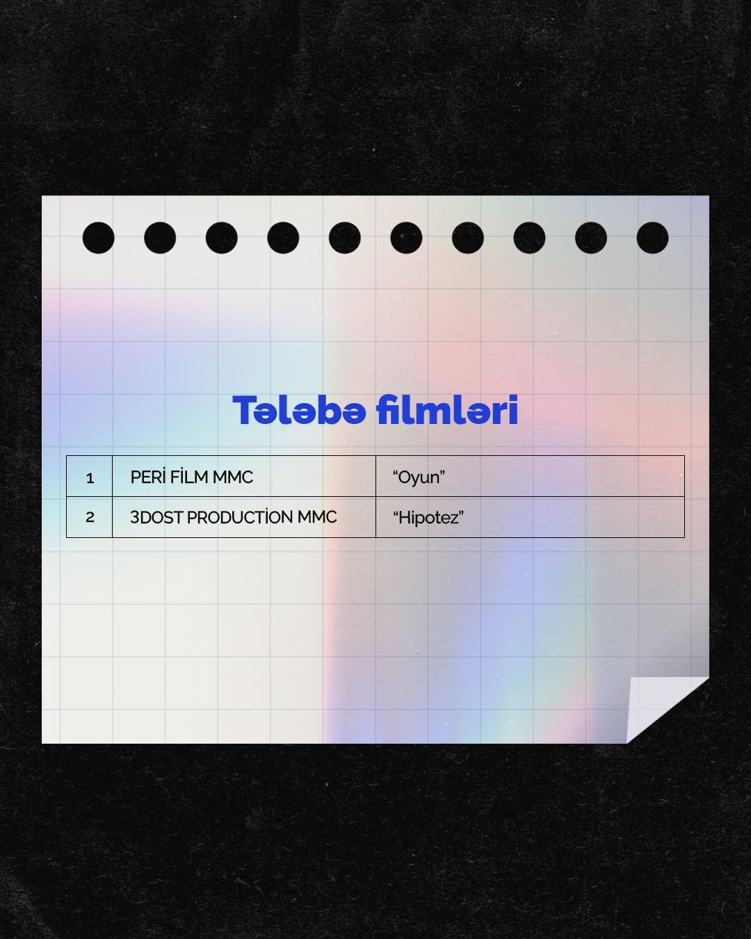 ARKA 2025-Cİ İL ÜZRƏ “DÖVLƏT DƏSTƏYİ İLƏ İSTEHSAL EDİLƏCƏK FİLM LAYİHƏLƏRİ MÜSABİQƏSİ”NİN QALİBLƏRİNİ ELAN EDİB
